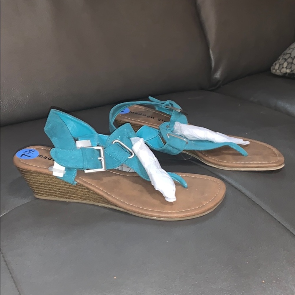 Blue Madden Girl Sandals